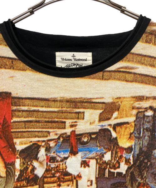 Vivienne Westwood（ヴィヴィアンウエストウッド）Vivienne Westwood (ヴィヴィアンウエストウッド) anglomania オーバサイズカットソー ブラック サイズ:SIZE 38の古着・服飾アイテム