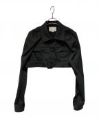 ORIMIオリミ）の古着「UNIFORMA CROP BLOUSON」｜チャコールグレー