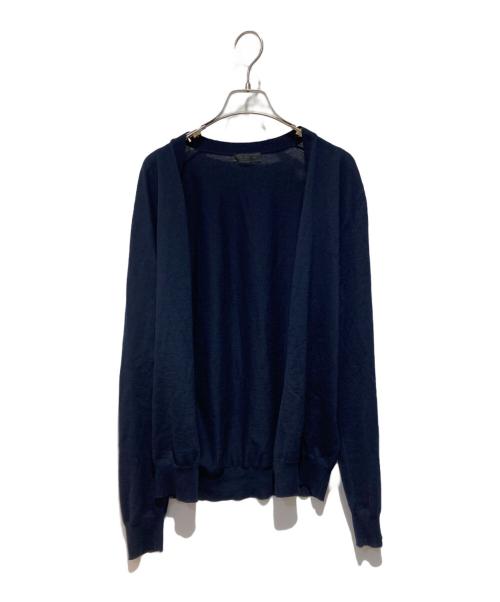 PRADA（プラダ）PRADA (プラダ) Vネックカーディガン ネイビー サイズ:48の古着・服飾アイテム