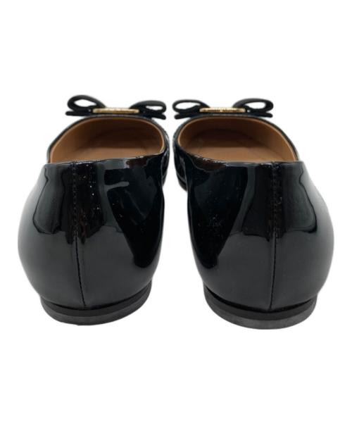 Salvatore Ferragamo（サルヴァトーレ フェラガモ）Salvatore Ferragamo (サルヴァトーレ フェラガモ) バレエシューズ ブラック サイズ:4の古着・服飾アイテム