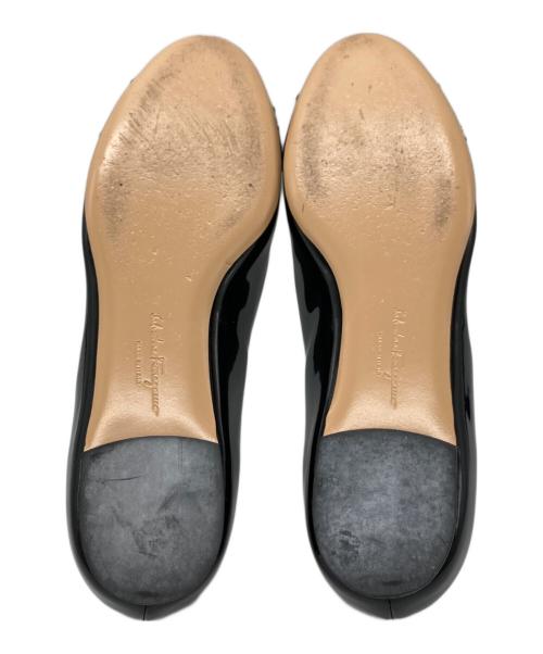 Salvatore Ferragamo（サルヴァトーレ フェラガモ）Salvatore Ferragamo (サルヴァトーレ フェラガモ) バレエシューズ ブラック サイズ:4の古着・服飾アイテム