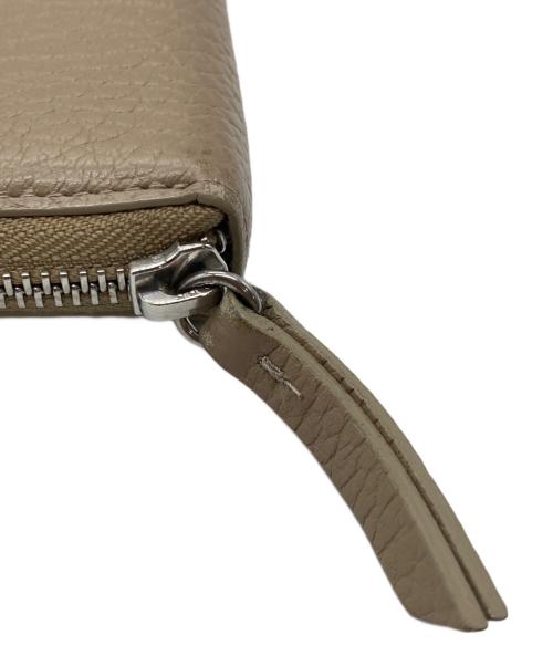 Maison Margiela（メゾンマルジェラ）Maison Margiela (メゾンマルジェラ) ラウンドジップファスナーウォレット ベージュの古着・服飾アイテム