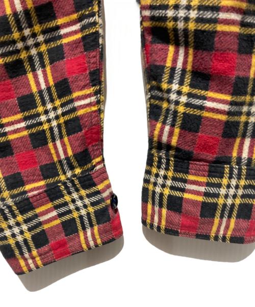 PENNEYS（ペニーズ）PENNEYS (ペニーズ) プリントネルシャツ レッド サイズ:18の古着・服飾アイテム