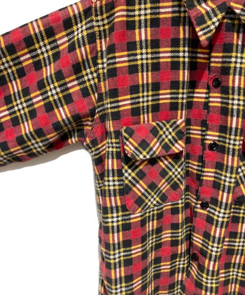 PENNEYS（ペニーズ）PENNEYS (ペニーズ) プリントネルシャツ レッド サイズ:18の古着・服飾アイテム