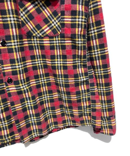 PENNEYS（ペニーズ）PENNEYS (ペニーズ) プリントネルシャツ レッド サイズ:18の古着・服飾アイテム