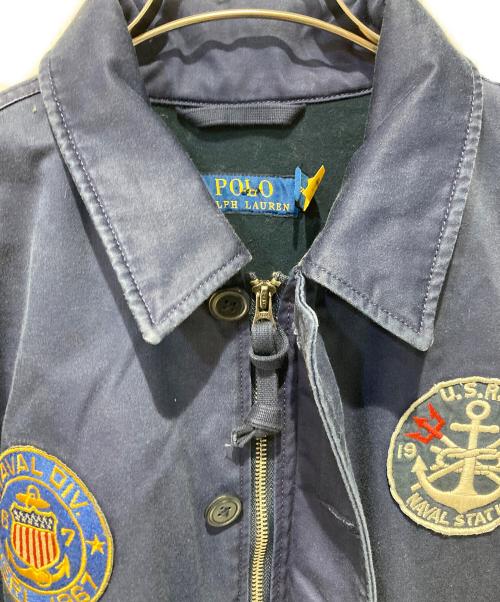 POLO RALPH LAUREN（ポロ・ラルフローレン）POLO RALPH LAUREN (ポロ・ラルフローレン) デッキジャケット ネイビー サイズ:Mの古着・服飾アイテム