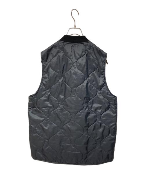 LAVENHAM（ラベンハム）LAVENHAM (ラベンハム) ジップボンバーキルティングベスト ブラック サイズ:Ｍの古着・服飾アイテム
