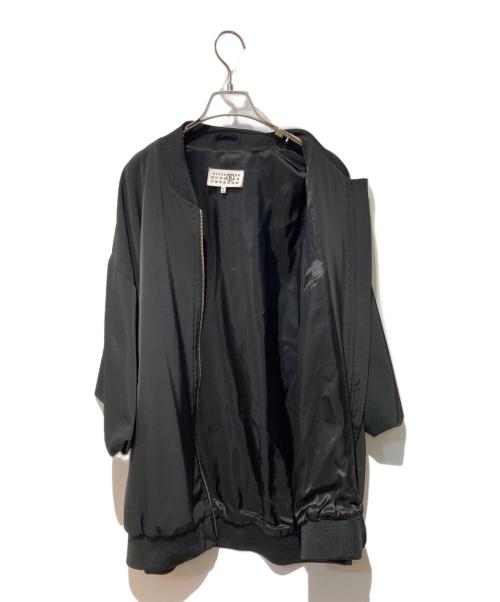 MM6 Maison Margiela（エムエムシックスメゾンマルジェラ）MM6 Maison Margiela (エムエムシックスメゾンマルジェラ) 24SS OVERSIZED ZIPPED JACKET ブラック サイズ:Sの古着・服飾アイテム