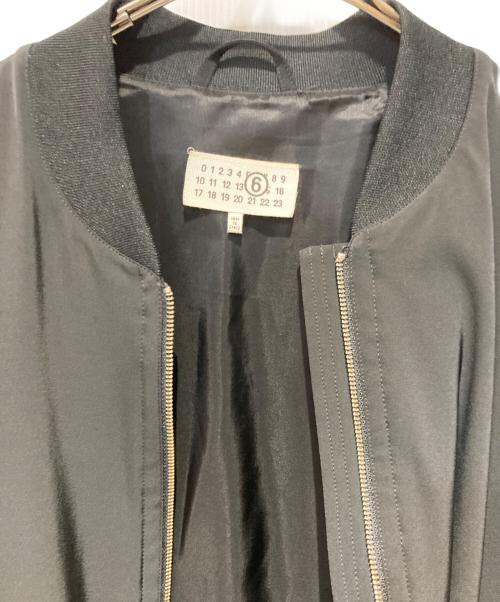 MM6 Maison Margiela（エムエムシックスメゾンマルジェラ）MM6 Maison Margiela (エムエムシックスメゾンマルジェラ) 24SS OVERSIZED ZIPPED JACKET ブラック サイズ:Sの古着・服飾アイテム