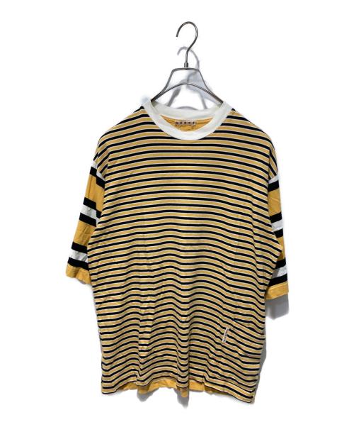 MARNI（マルニ）MARNI (マルニ) ボーダーカットソー イエロー サイズ:46の古着・服飾アイテム