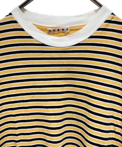 MARNI（マルニ）MARNI (マルニ) ボーダーカットソー イエロー サイズ:46の古着・服飾アイテム