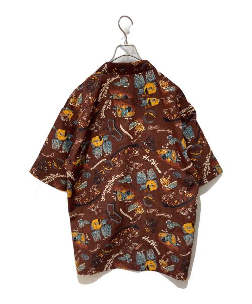 THE NORTH FACE（ザ ノース フェイス）THE NORTH FACE (ザ ノース フェイス) S/S ALOHA Vent SHIRT ブラウン サイズ:Ｌの古着・服飾アイテム