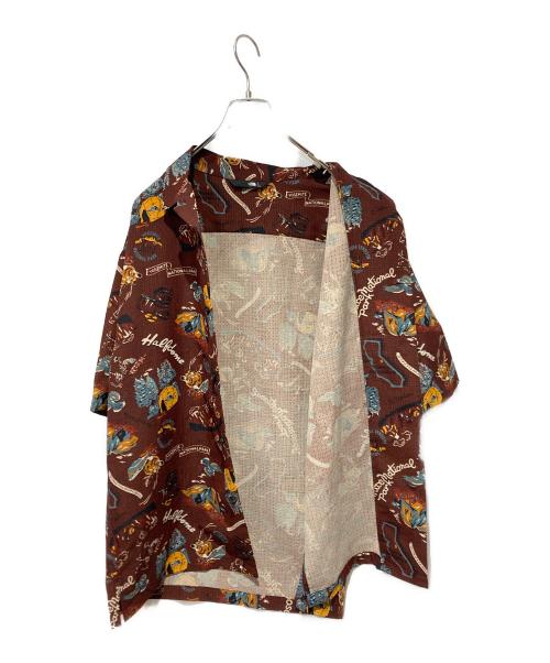 THE NORTH FACE（ザ ノース フェイス）THE NORTH FACE (ザ ノース フェイス) S/S ALOHA Vent SHIRT ブラウン サイズ:Ｌの古着・服飾アイテム