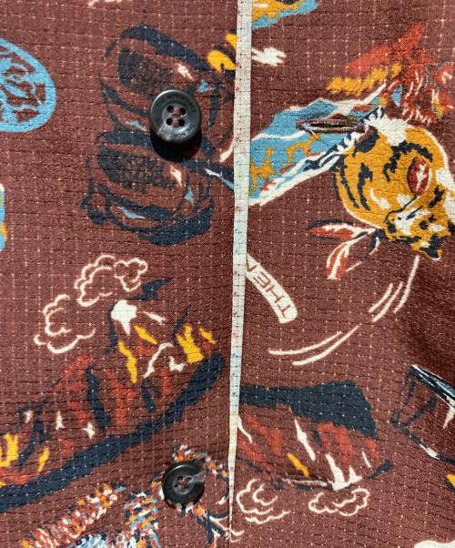 THE NORTH FACE（ザ ノース フェイス）THE NORTH FACE (ザ ノース フェイス) S/S ALOHA Vent SHIRT ブラウン サイズ:Ｌの古着・服飾アイテム