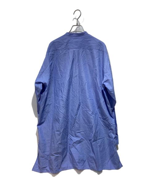 COMOLI（コモリ）COMOLI (コモリ) バンドカラーシャツ ブルー サイズ:Freeの古着・服飾アイテム
