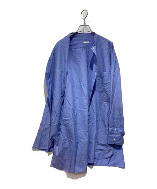 COMOLI（コモリ）COMOLI (コモリ) バンドカラーシャツ ブルー サイズ:Freeの古着・服飾アイテム