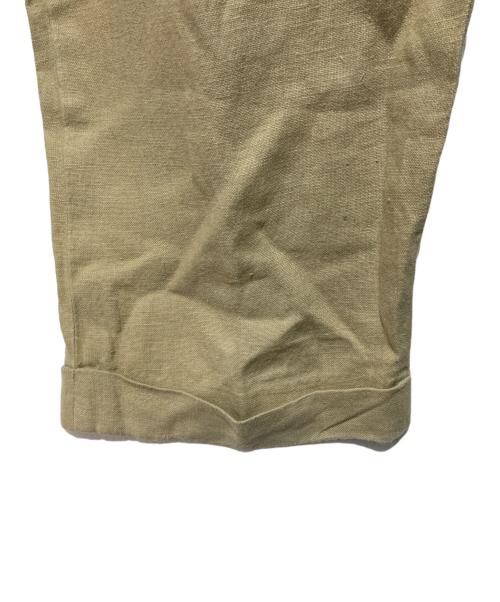 POLO RALPH LAUREN（ポロ・ラルフローレン）POLO RALPH LAUREN (ポロ・ラルフローレン) 2タックリネンスラックス ベージュ サイズ:W36の古着・服飾アイテム