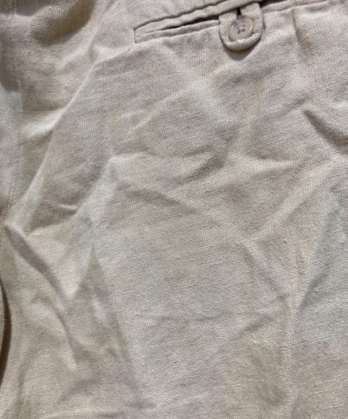 POLO RALPH LAUREN（ポロ・ラルフローレン）POLO RALPH LAUREN (ポロ・ラルフローレン) 2タックリネンスラックス ベージュ サイズ:W36の古着・服飾アイテム