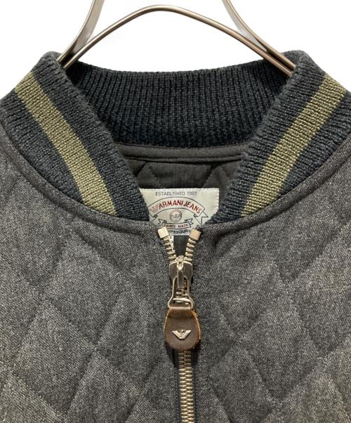 ARMANI JEANS（アルマーニジーンズ）ARMANI JEANS (アルマーニジーンズ) キルティングジャケット グレー サイズ:48の古着・服飾アイテム