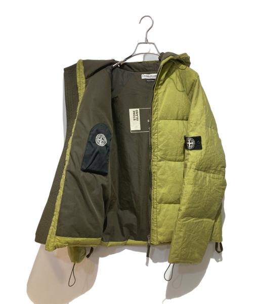 STONE ISLAND（ストーンアイランド）STONE ISLAND (ストーンアイランド) Hooded Green Pure Metal Shell jacket グリーン サイズ:Mの古着・服飾アイテム