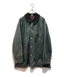 C.P COMPANY（シーピーカンパニー）の古着「reversible leather jacket」｜ブラック