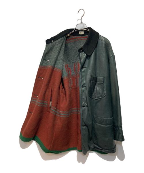 C.P COMPANY（シーピーカンパニー）C.P COMPANY (シーピーカンパニー) reversible leather jacket ブラック サイズ:50の古着・服飾アイテム