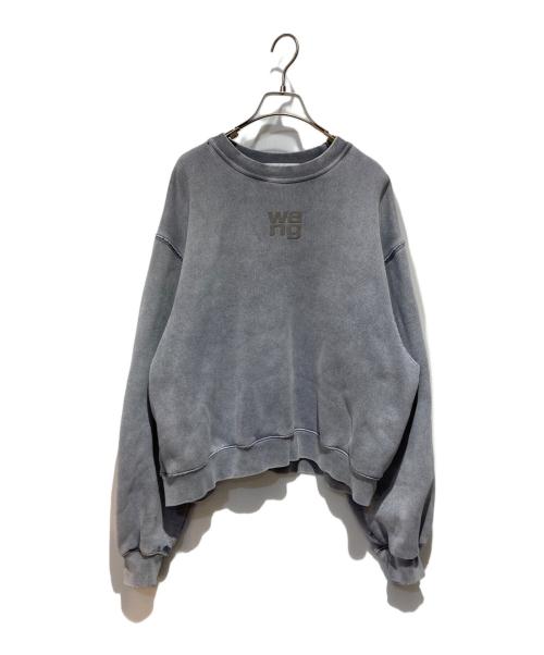 ALEXANDER WANG（アレキサンダー・ワン）ALEXANDER WANG (アレキサンダー・ワン) センターロゴスウェット グレー サイズ:Mの古着・服飾アイテム