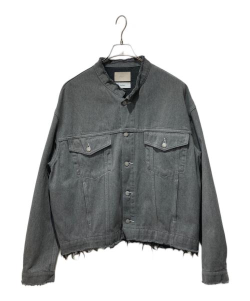 YOKE（ヨーク）YOKE (ヨーク) Graphpaper (グラフペーパー) 24AW CUT-OFF DENIM TRUCKER JACKET グレー サイズ:2の古着・服飾アイテム