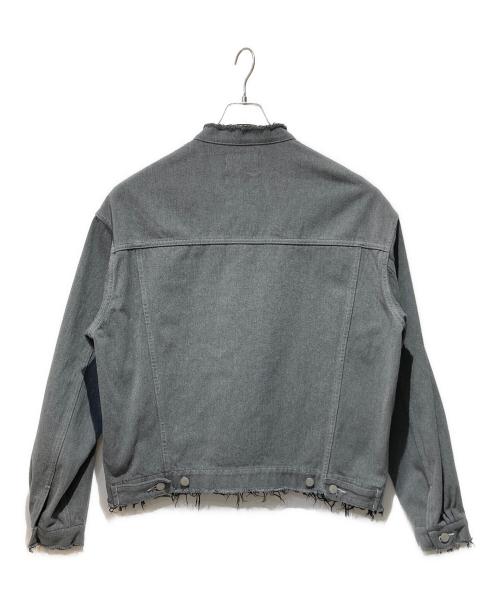 YOKE（ヨーク）YOKE (ヨーク) Graphpaper (グラフペーパー) 24AW CUT-OFF DENIM TRUCKER JACKET グレー サイズ:2の古着・服飾アイテム
