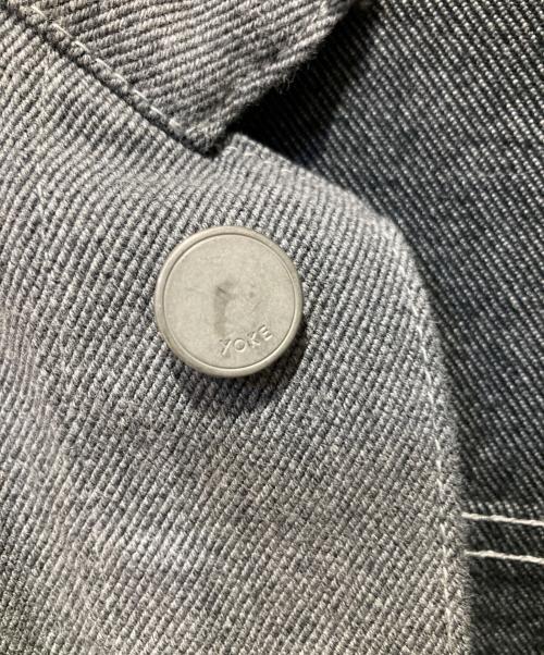 YOKE（ヨーク）YOKE (ヨーク) Graphpaper (グラフペーパー) 24AW CUT-OFF DENIM TRUCKER JACKET グレー サイズ:2の古着・服飾アイテム