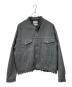 YOKE（ヨーク）の古着「24AW CUT-OFF DENIM TRUCKER JACKET」｜グレー