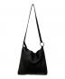 Mochi (モチ) 鹿革 square shoulder bag ブラック：17000円