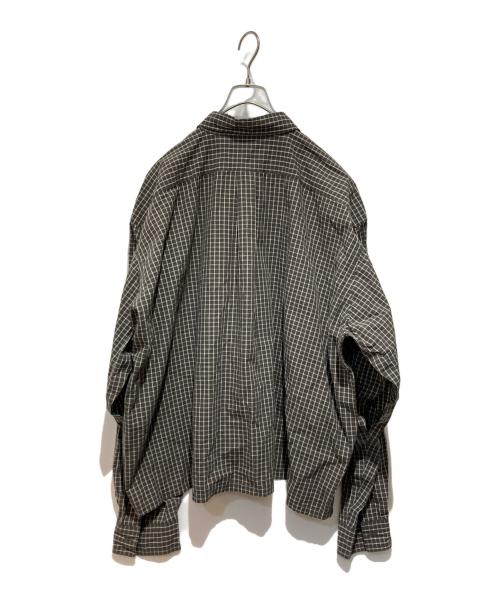 BEAMS（ビームス）BEAMS (ビームス) SSZ (エスエスズィー) CUT CHECK SHIRT ブラック サイズ:XLの古着・服飾アイテム