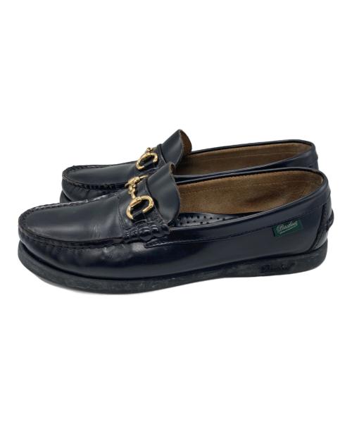 PARABOOT（パラブーツ）PARABOOT (パラブーツ) UNITED ARROWS (ユナイテッドアローズ) デッキローファー ブラック サイズ:23の古着・服飾アイテム