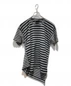 Vivienne Westwood manヴィヴィアン ウェストウッド マン）の古着「ボーダーカットソー」｜ブラック