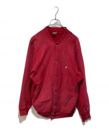 Champion（チャンピオン）の古着「REVERSE WEAVE CARDIGAN」｜レッド
