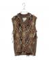MM6 Maison Margiela（エムエムシックスメゾンマルジェラ）の古着「WOOL CUT OUT VEST」｜ブラウン