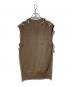 MM6 Maison Margiela (エムエムシックスメゾンマルジェラ) WOOL CUT OUT VEST ブラウン サイズ:S：60000円