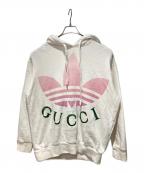 GUCCI×adidasグッチ×アディダス）の古着「jersey hooded sweatshirt」｜ホワイト
