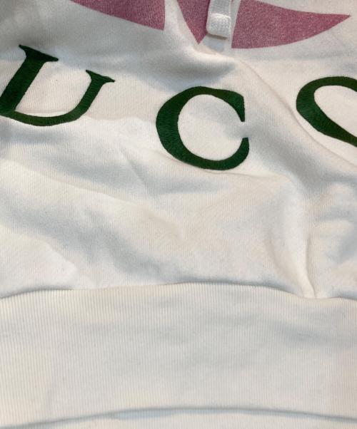 GUCCI（グッチ）GUCCI (グッチ) adidas (アディダス) jersey hooded sweatshirt ホワイト サイズ:xsの古着・服飾アイテム