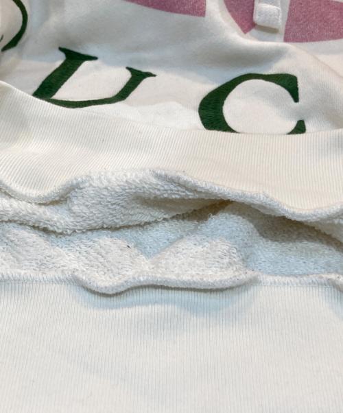 GUCCI（グッチ）GUCCI (グッチ) adidas (アディダス) jersey hooded sweatshirt ホワイト サイズ:xsの古着・服飾アイテム