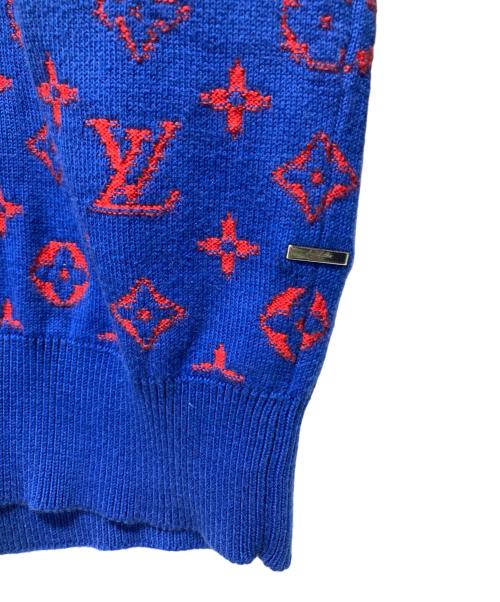 LOUIS VUITTON（ルイ ヴィトン）LOUIS VUITTON (ルイ ヴィトン) グラディエント モノグラムニット ブルー サイズ:ＸＳの古着・服飾アイテム