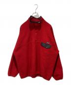 Patagoniaパタゴニア）の古着「90s Synchilla Snap-T Pullover」｜レッド×ブラック