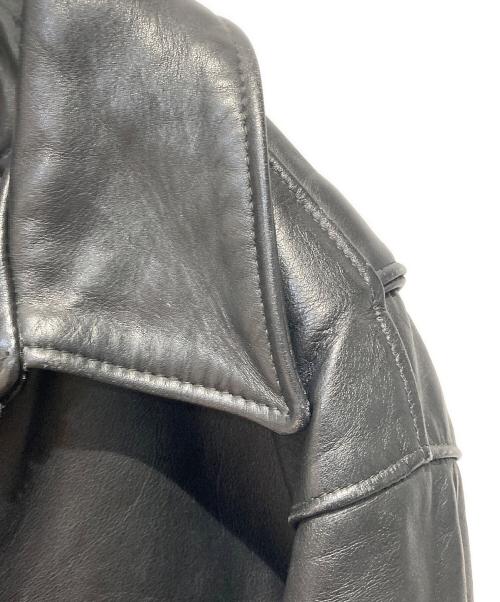 Schott（ショット）Schott (ショット) ポリスマンレザージャケット ブラック サイズ:38の古着・服飾アイテム