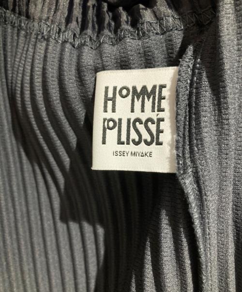 ISSEY MIYAKE HOMME PLISSE（イッセイミヤケ オムプリッセ）ISSEY MIYAKE HOMME PLISSE (イッセイミヤケ オムプリッセ) プリーツノーカラージャケット グレー サイズ:1の古着・服飾アイテム
