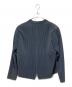 ISSEY MIYAKE HOMME PLISSE (イッセイミヤケ オムプリッセ) プリーツノーカラージャケット グレー サイズ:1：32000円