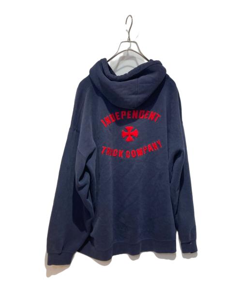 INDEPENDENT（インディペンデント）INDEPENDENT (インディペンデント) アイアンクロスパーカー ネイビー サイズ:FREEの古着・服飾アイテム