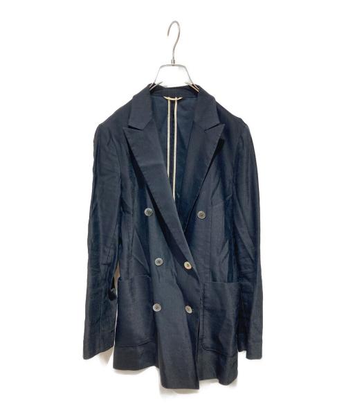 ANAYI（アナイ）ANAYI (アナイ) リネンストレッチダブル ジャケット ネイビー サイズ:36の古着・服飾アイテム