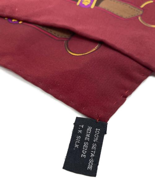 HERMES（エルメス）HERMES (エルメス) シルクスカーフ ボルドーの古着・服飾アイテム