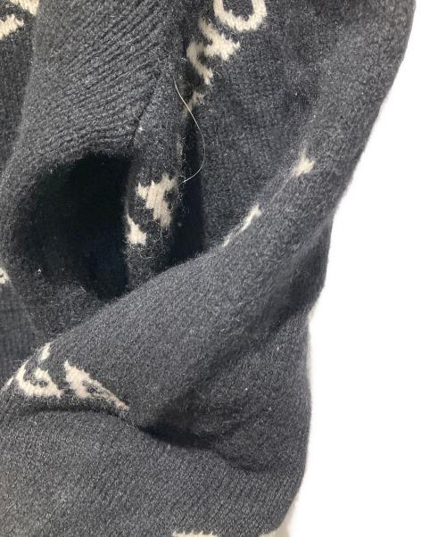 BALENCIAGA（バレンシアガ）BALENCIAGA (バレンシアガ) ロゴニットセーター ブラック サイズ:XXLの古着・服飾アイテム